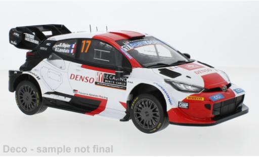 Diecast model cars Toyota Yaris GR No.17 Rally WM Rally Monte Carlo 2023 1/18 IXO