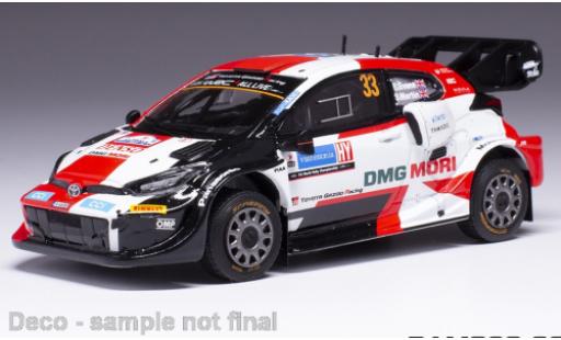 Diecast model cars Toyota Yaris WRC GR No.33 Rally Estland 2022 1/43 IXO