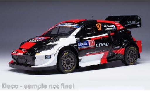 Diecast model cars Toyota Yaris WRC GR No.97 WRC1 Rally Finland 2023 1/18 IXO