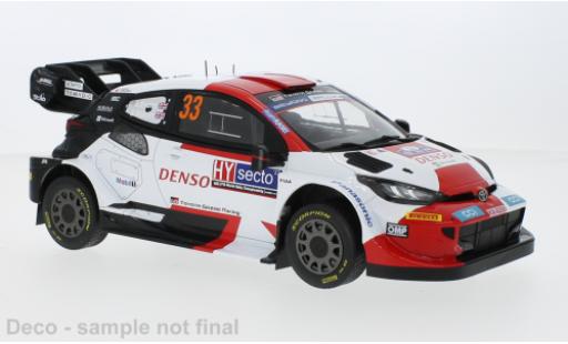 Diecast model cars Toyota Yaris Rally1 GR hybride No.33 Rally WM Rally Finland 2023 1/18 IXO