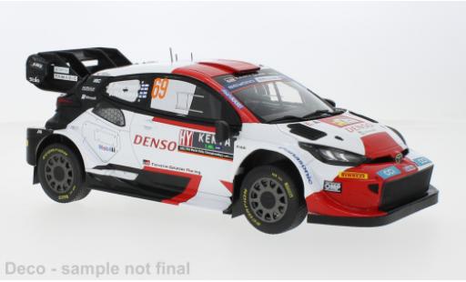 Diecast model cars Toyota Yaris Rally2 GR Rally1 hybride No.69 Rally WM Safari Rally 2023 1/18 IXO