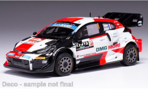 Diecast model cars Toyota Yaris Rally2 GR Rally1 No.1 WRC Safari Rally 2022 1/43 IXO