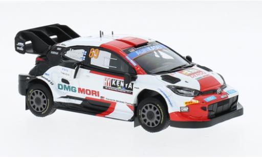 Diecast model cars Toyota Yaris Rally2 GR Rally1 No.69 Rally WM Safari Rally 2022 1/43 IXO