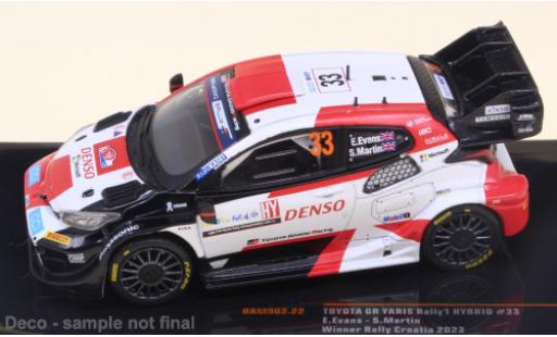 Diecast model cars Toyota Yaris WRC No.33 WRC1 Rally Croatia 2023 1/43 IXO