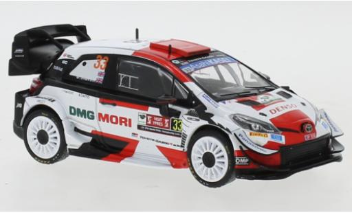 Diecast model cars Toyota Yaris WRC No.33 Rally WM Rally Ypres 2021 1/43 IXO