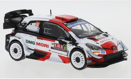 Diecast model cars Toyota Yaris WRC No.69 Rally WM Rally Ypres 2021 1/43 IXO