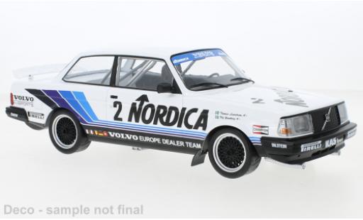 Diecast model cars Volvo 240 Turbo No.2 Europe Dealer Team Nordica ETCC Br&Atilde;&frac14;nn 1986 1/18 IXO