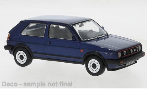 Diecast model cars Volkswagen Golf GTI (MKII) metallise blue 1984 1/43 IXO