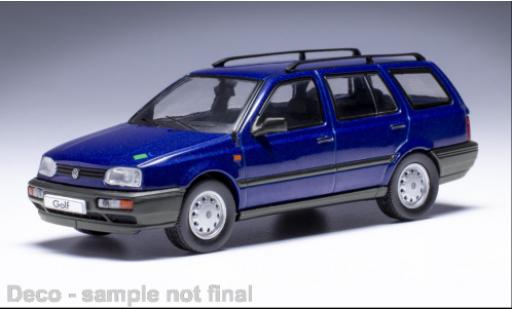 Diecast model cars Volkswagen Golf Variant III metallise blue 1994 1/43 IXO