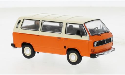Diecast model cars Volkswagen T3 A Caravelle orange/beige 1981 1/43 IXO