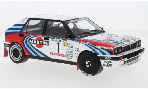 Diecast model cars Lancia Delta HF Integrale 16V No.1 Martini Rally WM Rally Portugal 1990 M.Biasion/T.Siviero 1/18 IXO