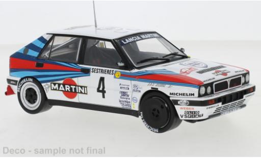 Diecast model cars Lancia Delta HF Integrale 16V No.4 Martini Racing Martini Rally Monte Carlo 1989 M.Biasion/T.Siviero 1/24 IXO