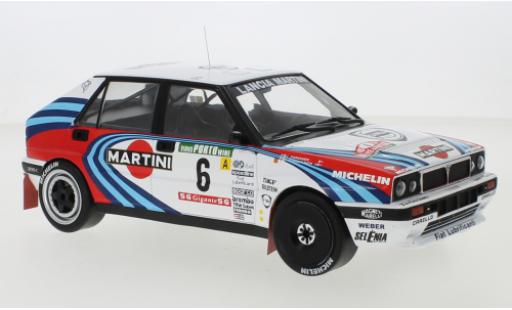 Diecast model cars Lancia Delta HF Integrale 16V No.6 Martini Martini Rally WM Rally Portugal 1990 J.Kankkunen/J.Piironen 1/18 IXO