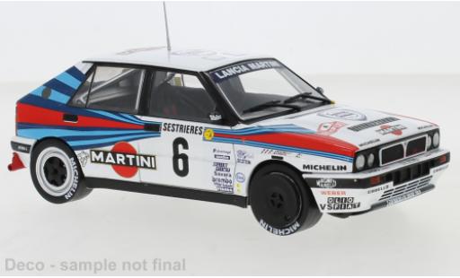 Diecast model cars Lancia Delta HF Integrale 16V No.6 Martini Racing Martini Rally Monte Carlo 1989 D.Auriol/B.Occelli 1/24 IXO