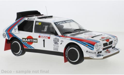 Diecast model cars Lancia Delta S4 No.1 Martini Racing Martini Tour de Corse 1986 M.Alen/I.Kivim&Atilde;&curren;ki 1/18 IXO
