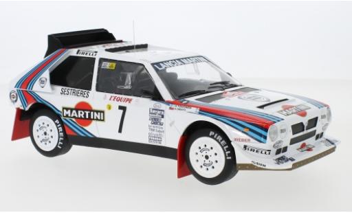 Diecast model cars Lancia Delta S4 No.7 Martini Racing Martini Rally Monte Carlo 1986 H.Toivonen/S.Cresto 1/18 IXO