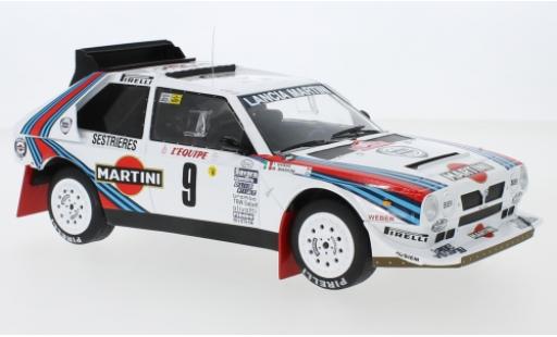 Diecast model cars Lancia Delta S4 No.9 Martini Racing Martini Rally Monte Carlo 1986 M.Biasion/T.Siviero 1/18 IXO