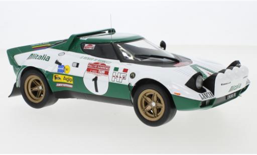 Diecast model cars Lancia Stratos HF No.1 Alitalia Rally WM Rally San Remo 1975 S.Munari/M.Mannucci 1/18 IXO