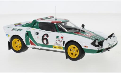 Diecast model cars Lancia Stratos HF No.6 Rally Monte-Carlo 1976 B.Waldegard/B.Thorszelius 1/24 IXO