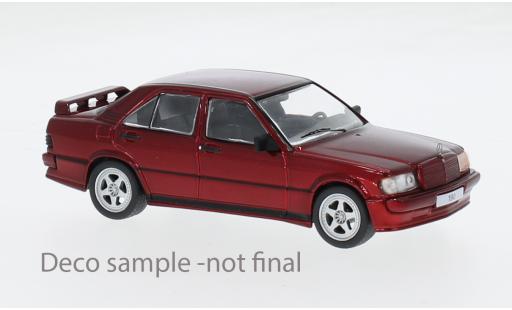 Diecast model cars Mercedes 190 Base E 2.3 16V 'custom' metallise red 1984 1/43 IXO