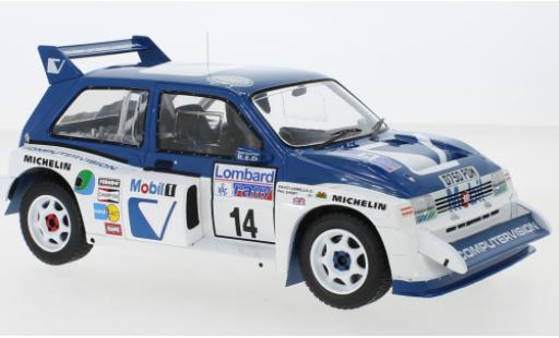 Diecast model cars MG Metro 6R4 RHD No.14 Rally WM RAC Rally 1986 D.Llewellin/P.Short 1/18 IXO