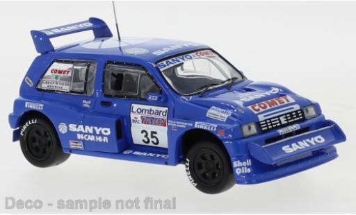 Diecast model cars MG Metro 6R4 RHD No.35 Sanyo RAC Rally 1986 W.Rutherford/B.Harris 1/43 IXO