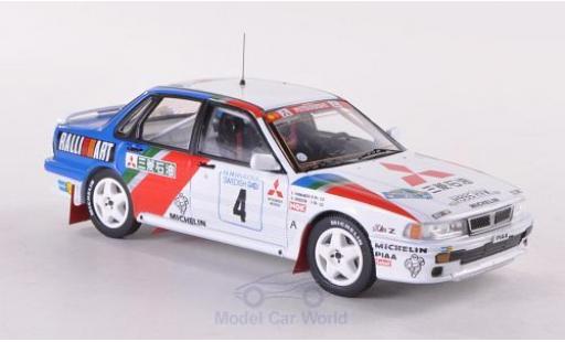 Diecast model cars Mitsubishi Galant VR4 VR-4 No.4 Ralliart Rally WM Rally Sweden 1991 1/43 IXO