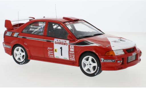 Diecast model cars Mitsubishi Lancer Evolution VI RS No.1 Rally San Remo 1999 T.M&Atilde;&curren;kinen/R.Mannisenm&Atilde;&curren;ki 1/18 IXO