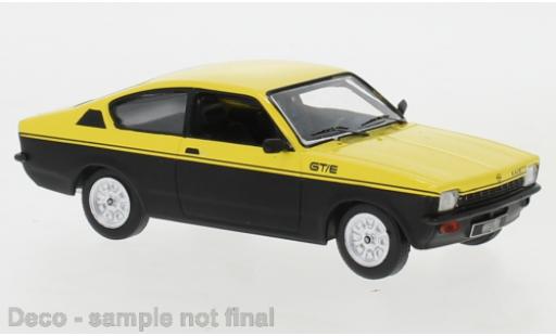 Diecast model cars Opel Kadett C GT/E C Coupe yellow/black 1976 1/43 IXO