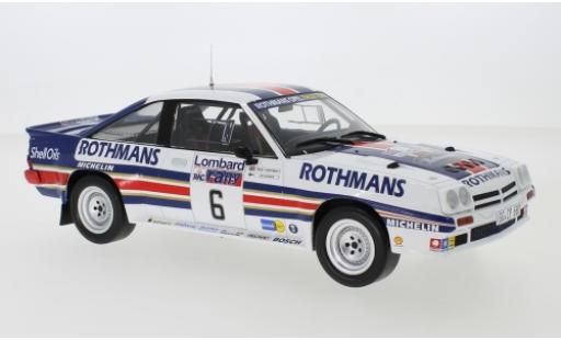 Diecast model cars Opel Manta 400 No.6 Rothmans Rally Team Rothmans Rally WM RAC Rally 1983 A.Vatanen/T.Harryman 1/18 IXO