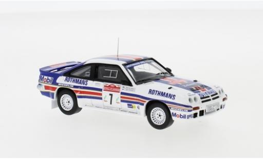Diecast model cars Opel Manta 400 No.7 Rothmans Rally Team Rothmans Rally WM Rally San Remo 1983 H.Toivonen/F.Gallagher 1/43 IXO
