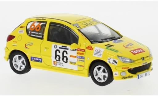 Diecast model cars Peugeot 206 WRC XS No.66 Terre de Provence 2006 S.Ogier/J.Ingrassia 1/43 IXO
