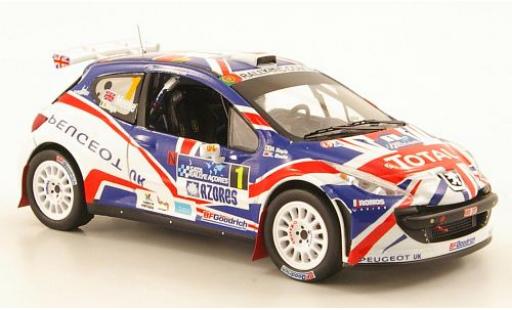Diecast model cars Peugeot 207 S2000 No.1 Total 2010 K.Meeke 1/43 IXO