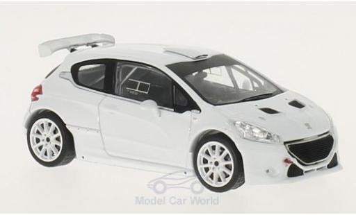 Diecast model cars Peugeot 208 T16 R5 white 2014 Plain Body Version inklusive 4 Ersatzr&Atilde;&curren;der 1/43 IXO