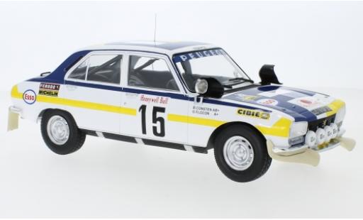 Diecast model cars Peugeot 504 Rallye Ti No.15 Rally Marokko 1975 B.Consten/G.Flocon 1/18 IXO