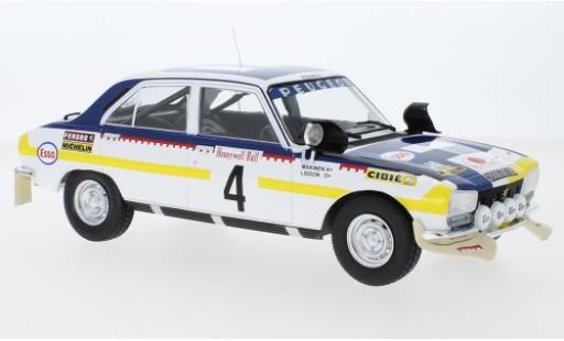 Diecast model cars Peugeot 504 Rallye Ti No.4 Rally Marokko 1975 T.M&Atilde;&curren;kinen/H.Liddon 1/18 IXO