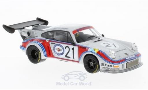 Diecast model cars Porsche 911 Turbo Carrera RSR 2.1 No.21 Martini Racing Team Martini 24h Le Mans 1974 M.Schurti/H.Koinigg 1/43 IXO