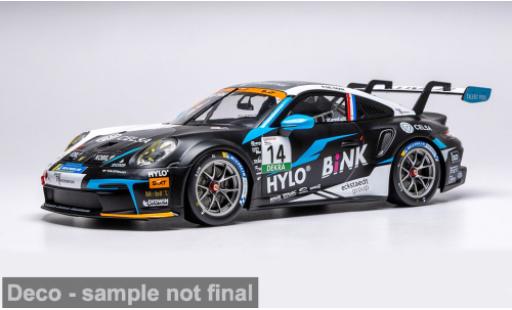 Diecast model cars Porsche 911 GT3 Cup Oschersleben 2024 #14 1/18 IXO