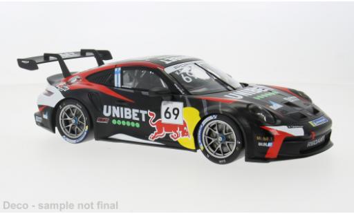 Diecast model cars Porsche 911 GT3 Cup Zolder 2024 #69 1/18 IXO