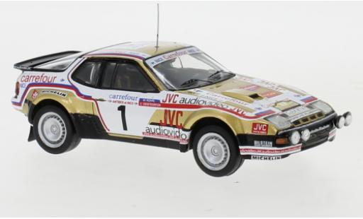 Diecast model cars Porsche 924 Carrera GTS No.1 Carrefour Rally Antibes 1981 W.R&Atilde;&para;hrl/C.Geistd&Atilde;&para;rfer 1/43 IXO