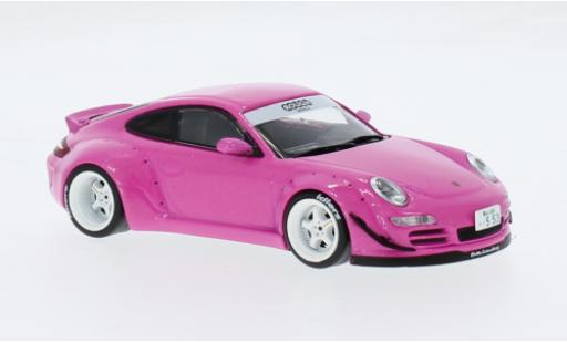 Diecast model cars Porsche 911 RWB pink 1/43 IXO