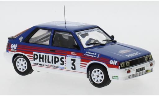 Diecast model cars Renault 11 Turbo No.3 Philips Rally WM Tour de Corse 1987 J.Ragnotti/P.Thimonier 1/43 IXO