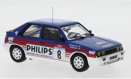 Diecast model cars Renault 11 Turbo No.8 Philips Rally WM Tour de Corse 1987 F.Chatriot/M.Perin 1/43 IXO