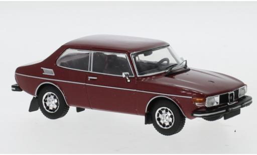 Diecast model cars Saab 99 EMS metallic red 1972 1/43 IXO