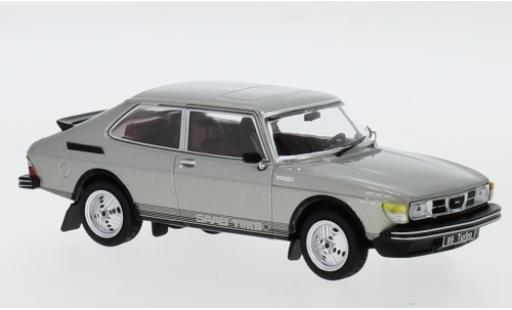 Diecast model cars Saab 99 Turbo Combi Coupe metallic grey 1977 1/43 IXO