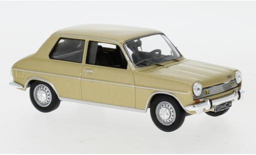Diecast model cars Simca 1100 Special gold 1970 1/43 IXO