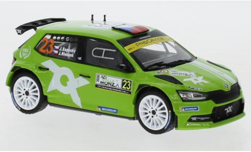 Diecast model cars Skoda Fabia R5 Evo No.23 Rally WM Rally Monza 2020 J.Kopecky/J.Hlousek 1/43 IXO