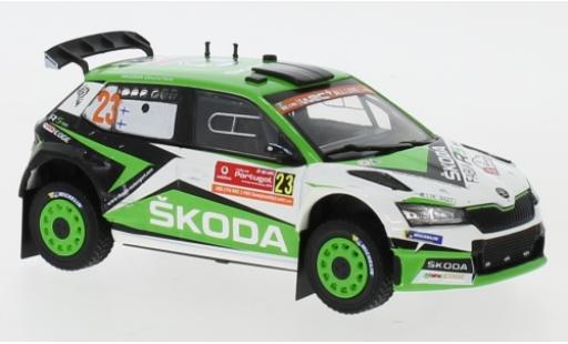 Diecast model cars Skoda Fabia R5 Evo No.23 Rally WM Rally Portugal 2019 K.Rovanper&Atilde;&curren;/J.Halttunen 1/43 IXO