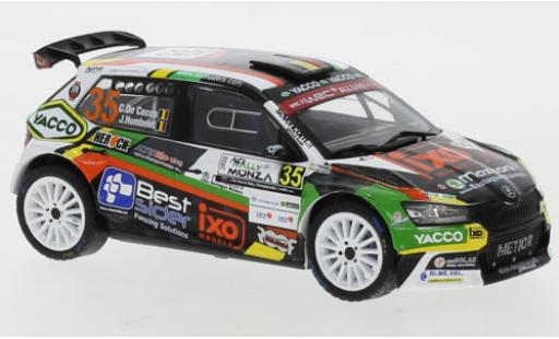 Diecast model cars Skoda Fabia R5 Evo No.35 WRC Rally Monza 2020 C. De Cecco/J.Humblet 1/43 IXO