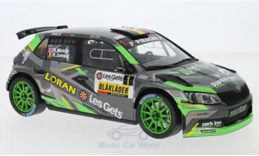 Diecast model cars Skoda Fabia R5 No.1 Rally Condroz 2018 K.Meeke/R.Jamoul 1/43 IXO